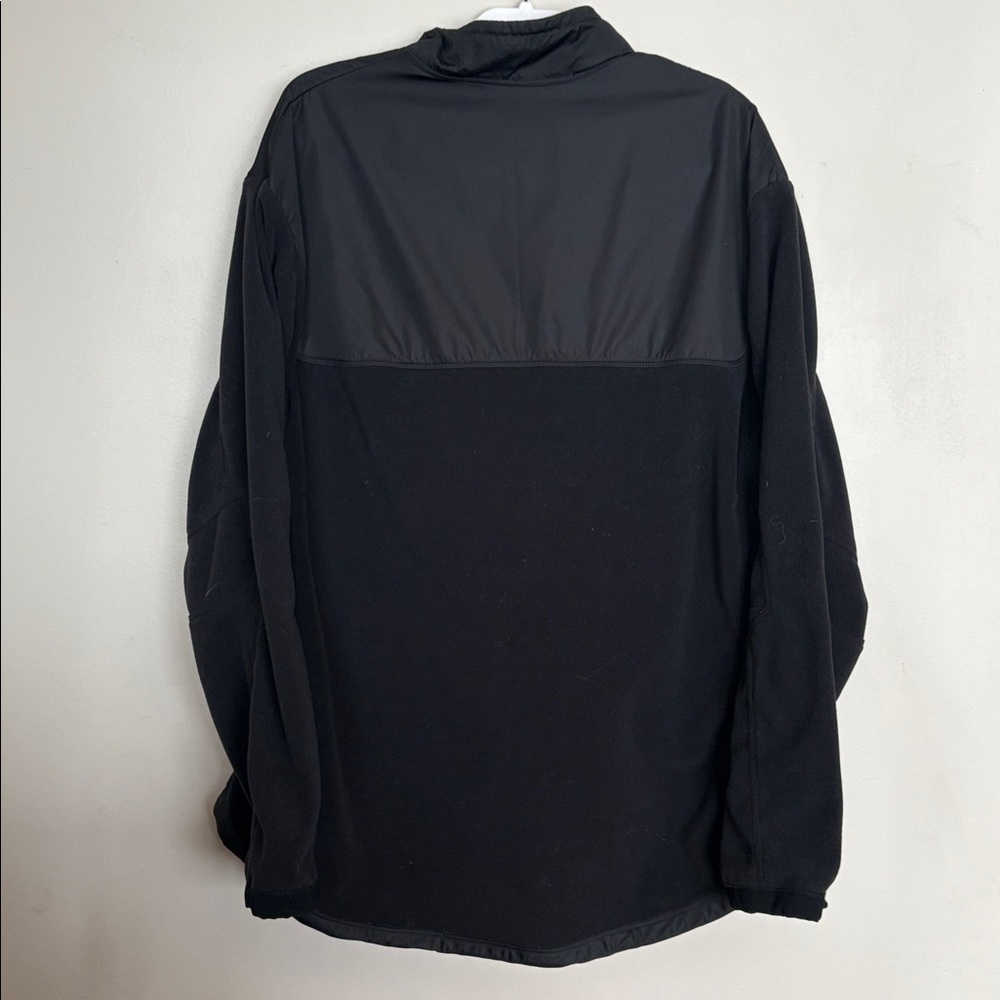 Nike Men’s Black Quarter Zip Fleece Pullover Jacket Size XL - Picture 5 of 8
